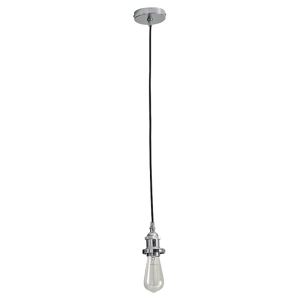 Brushed chrome deals pendant light fitting